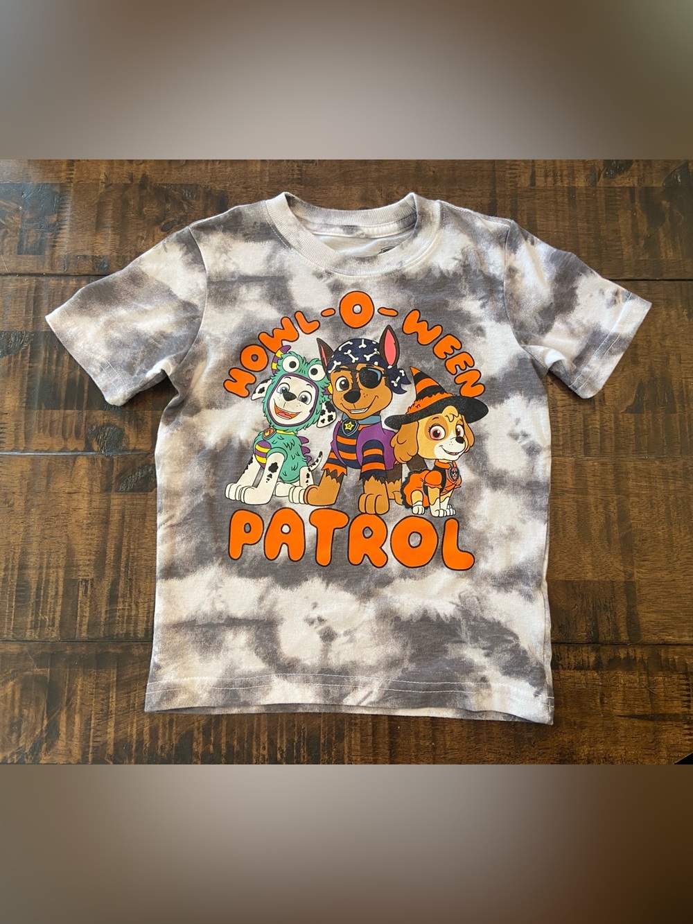 Paw Patrol Halloween Patrol Tie-Dye Tee size 3T